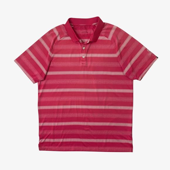 Oakley Shirt Mens L Large Striped Hydrolix Polo Glenmoor Golf Course Utah Logo - Picture 1 of 11